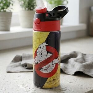 Ghostbusters Insulated Stainless Steel Water Bottle – 16oz Distressed Logo